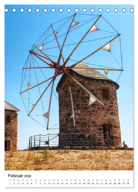 Produktbild: Die Windm&uuml;hle - Eindr&uuml;cke und Momente (Tischkalender 2026 DIN A5 hoch), CALVENDO Monatskalender