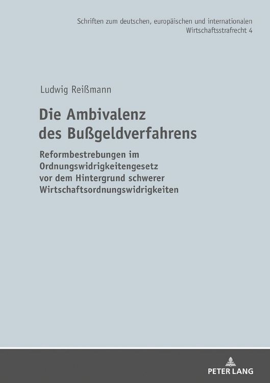 Produktbild: Die Ambivalenz des Bu&szlig;geldverfahrens