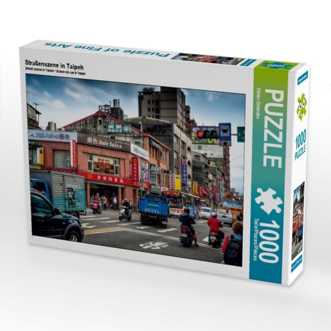 Produktbild: CALVENDO Puzzle Stra&szlig;enszene in Taipeh | 1000 Teile Lege-Gr&ouml;&szlig;e 64x48cm Foto-Puzzle f&uuml;r gl&uuml;ckliche Stunden