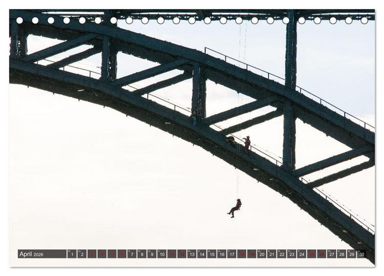 Produktbild: M&uuml;ngstener Br&uuml;cke - Stahlkonstruktion der Superlative (Tischkalender 2026 DIN A5 quer), CALVENDO Monatskalender