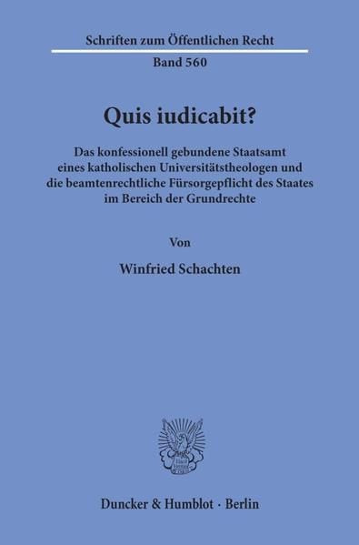 Produktbild: Quis iudicabit?