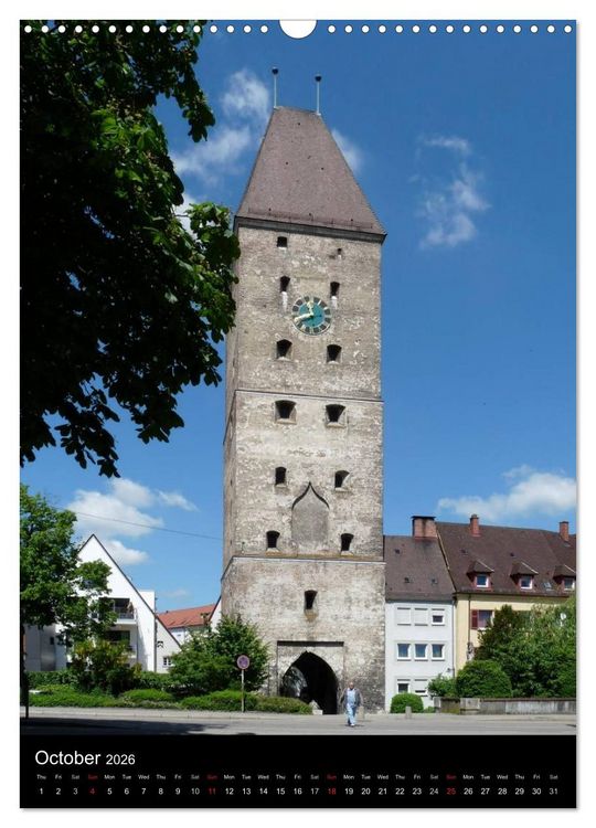 Produktbild: Ulm, City on the River Danube / UK-Version (Wall Calendar 2026 DIN A3 portrait), CALVENDO 12 Month Wall Calendar