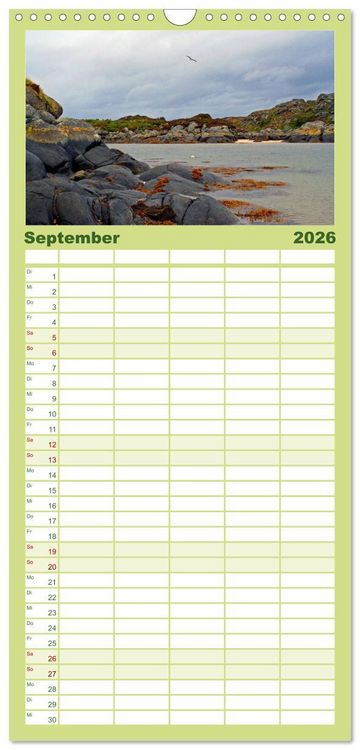 Produktbild: Familienplaner 2026 - Western Highlands - Schottland mit 5 Spalten (Wandkalender, 21 x 45 cm) CALVENDO