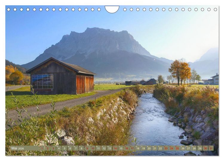 Produktbild: Zauber der Zugspitze (Wandkalender 2026 DIN A4 quer), CALVENDO Monatskalender