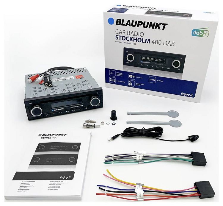 Produktbild: Blaupunkt Stockholm 400 DAB BT Autoradio Apple CarPlay, DAB+ Tuner