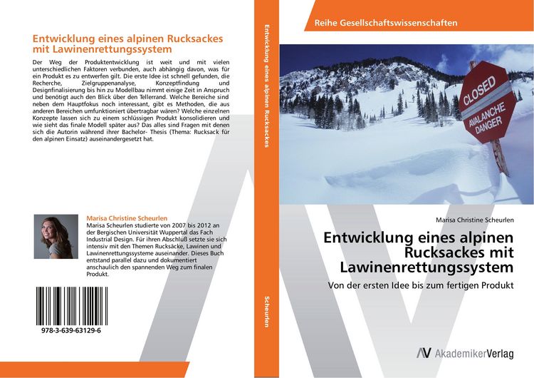 Produktbild: Entwicklung eines alpinen Rucksackes mit Lawinenrettungssystem