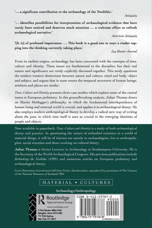 Produktbild: Time, Culture and Identity