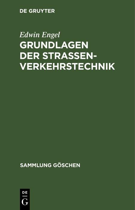 Produktbild: Grundlagen der Strassenverkehrstechnik