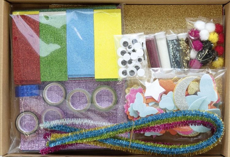 Produktbild: Folia Kreativ Box GLITTER MIX 900+ Teile
