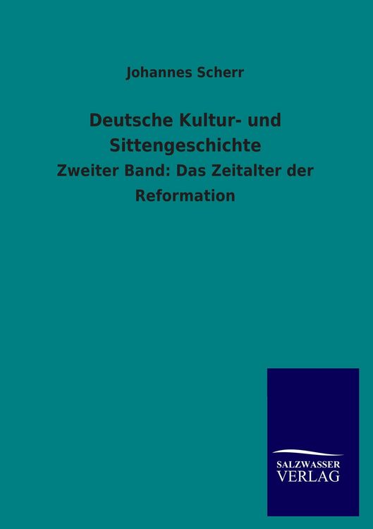 Produktbild: Deutsche Kultur- und Sittengeschichte