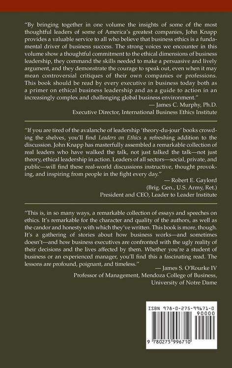 Produktbild: Leaders on Ethics
