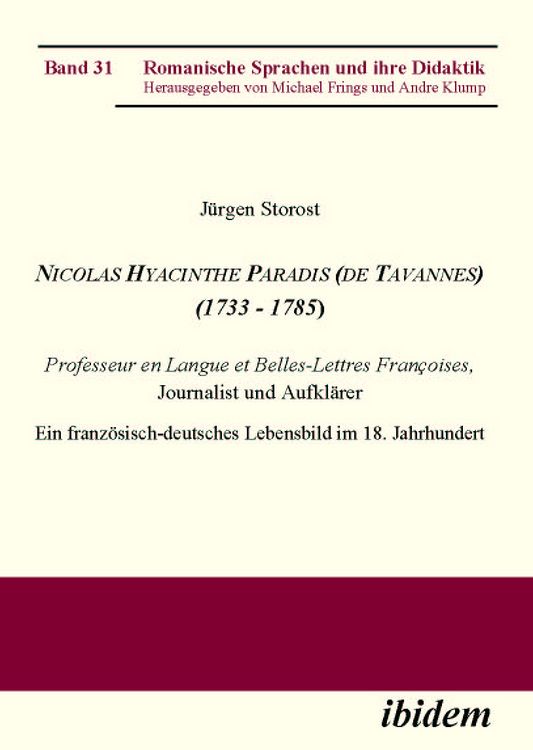 Produktbild: Nicolas Hyacinthe Paradis (de Tavannes) (1733 - 1785)