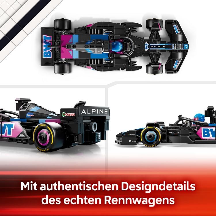 LEGO Speed Champions BWT Alpine F1 Team A524 Rennauto Spielzeug 77248