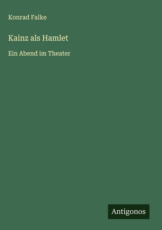 Produktbild: Kainz als Hamlet