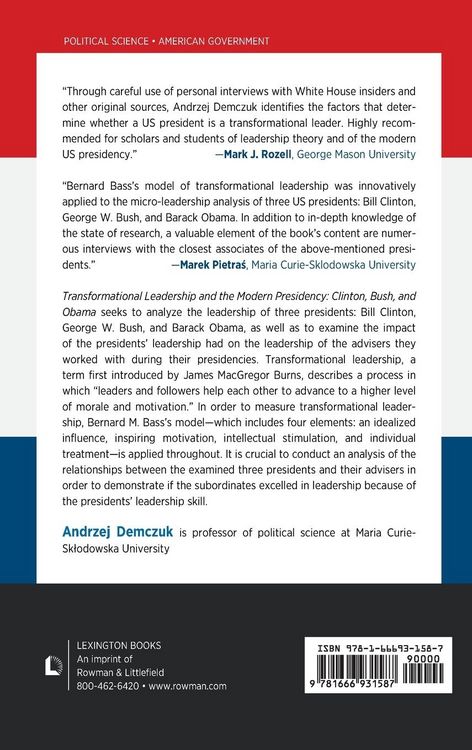 Produktbild: Transformational Leadership and the Modern Presidency