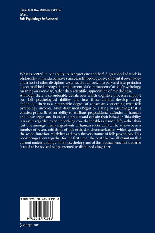Produktbild: Folk Psychology Re-Assessed