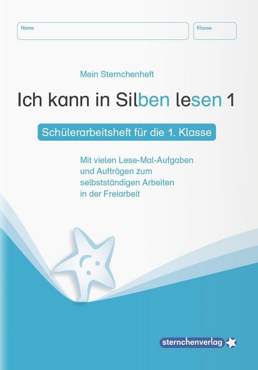 Produktbild: Ich kann in Silben lesen 1 Schülerarbeitsheft für die 1. Klasse