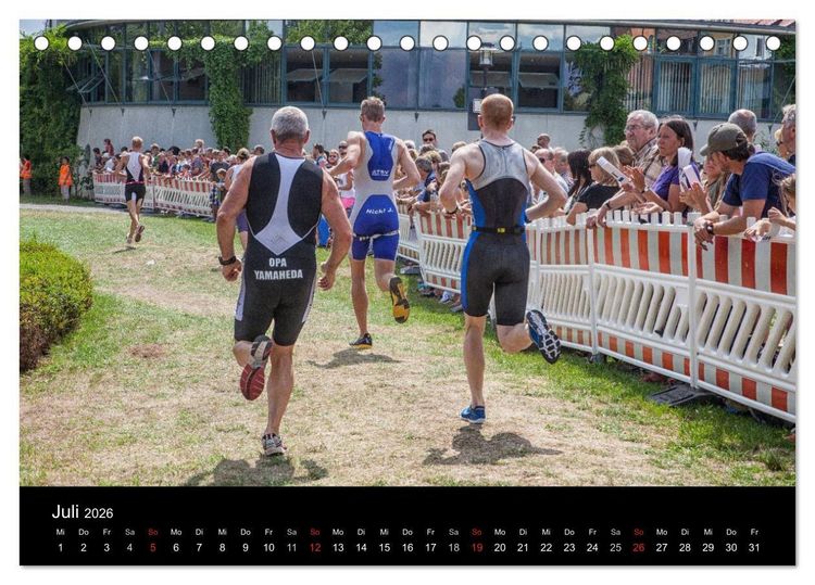 Produktbild: Fascination Triathlon (Tischkalender 2026 DIN A5 quer), CALVENDO Monatskalender