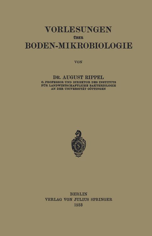Produktbild: Vorlesungen &Uuml;ber Boden-Mikrobiologie