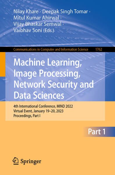 Produktbild: Machine Learning, Image Processing, Network Security and Data Sciences