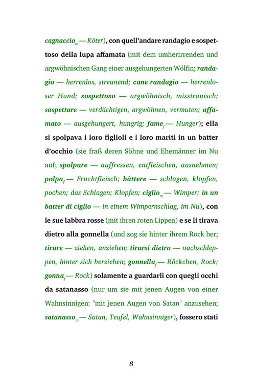 Produktbild: La Lupa / Die W&ouml;lfin (Buch + Audio-Online) - Frank-Lesemethode - Kommentierte zweisprachige Ausgabe Italienisch-Deutsch