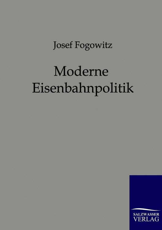 Produktbild: Moderne Eisenbahnpolitik