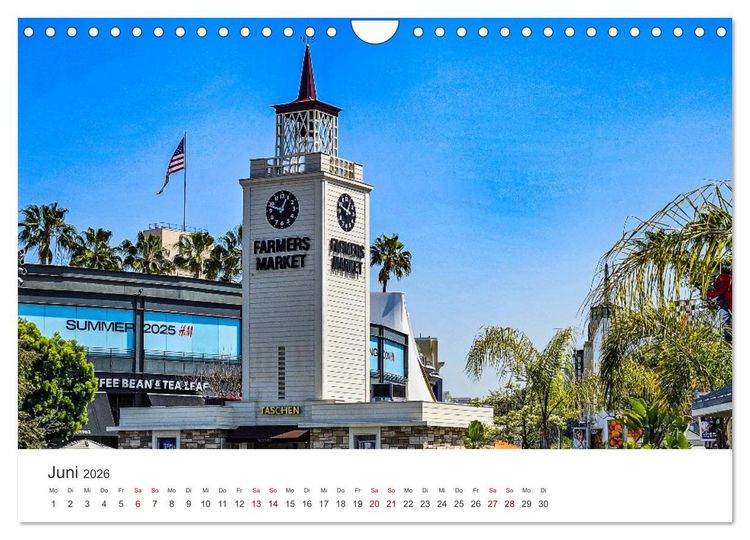Produktbild: Kalifornien Bilder aus Los Angeles (Wandkalender 2026 DIN A4 quer), CALVENDO Monatskalender