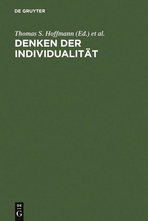 Produktbild: Denken der Individualit&auml;t