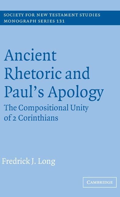 Produktbild: Ancient Rhetoric and Paul's Apology