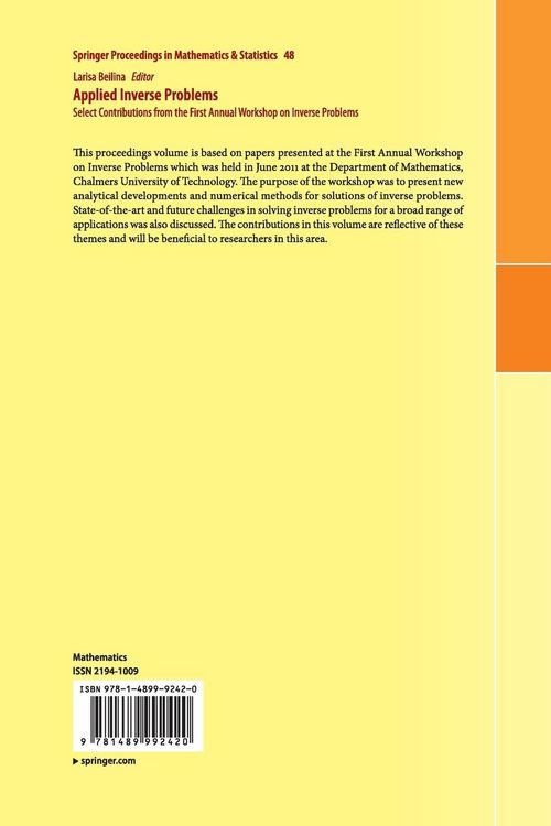 Produktbild: Applied Inverse Problems