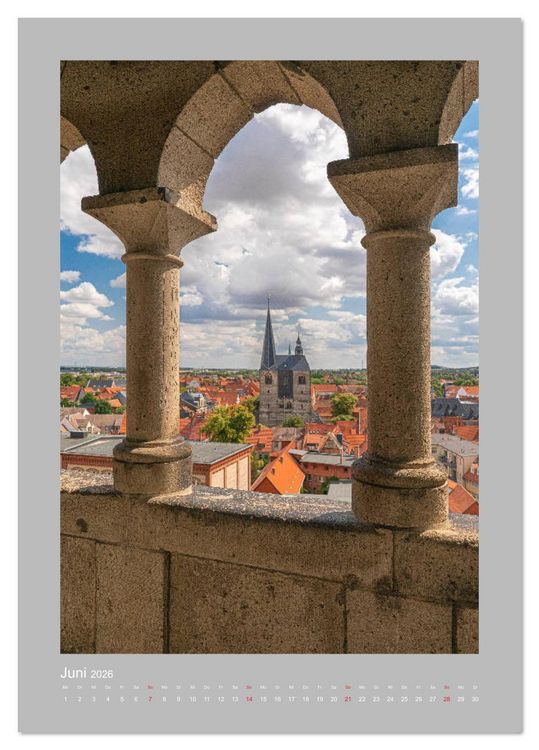 Produktbild: Quedlinburg - K&ouml;nigspfalz & Mitglied der Hanse (Tischkalender 2026 DIN A5 hoch), CALVENDO Monatskalender