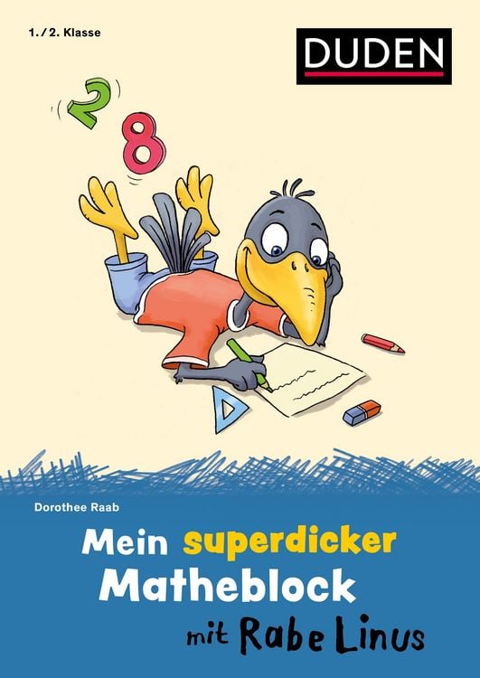 Produktbild: Mein superdicker Matheblock mit Rabe Linus