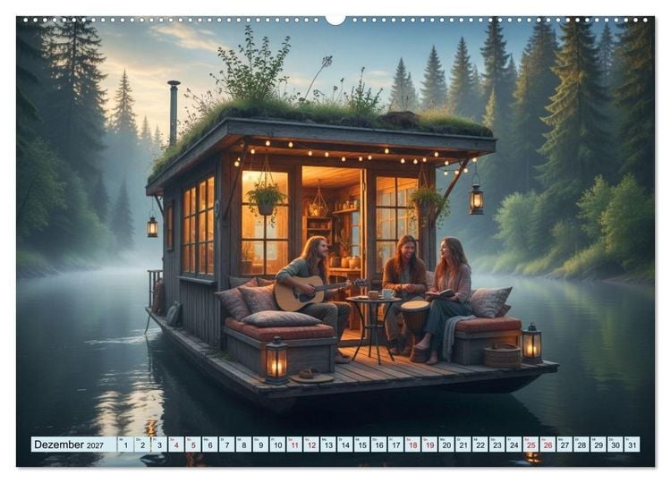 Produktbild: Sanft treibende Urlaubstr&auml;ume (Wandkalender 2027 DIN A2 quer), CALVENDO Monatskalender