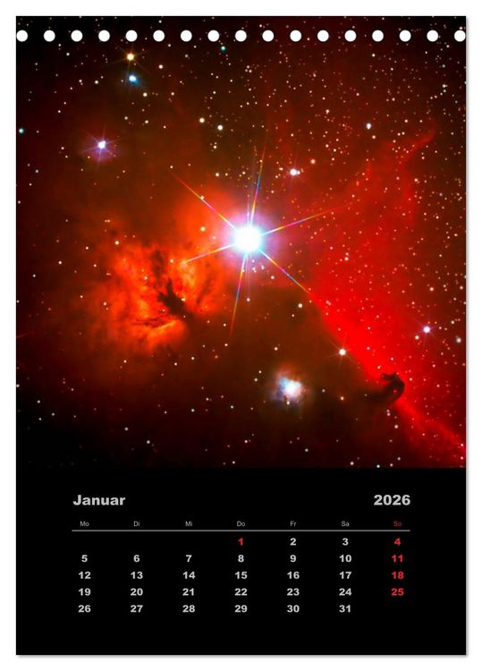 Produktbild: Wunderbares Universum (Tischkalender 2026 DIN A5 hoch), CALVENDO Monatskalender