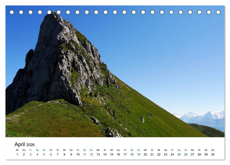 Produktbild: Stockhorn &ndash; &Uuml;ber Stock und Stein (Tischkalender 2026 DIN A5 quer), CALVENDO Monatskalender