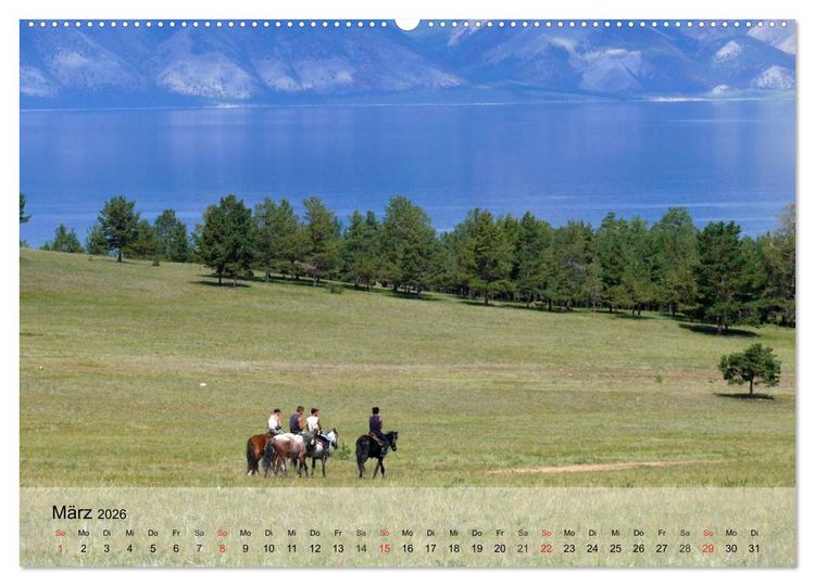 Produktbild: Olchon - Insel im Baikalsee (hochwertiger Premium Wandkalender 2026 DIN A2 quer), Kunstdruck in Hochglanz