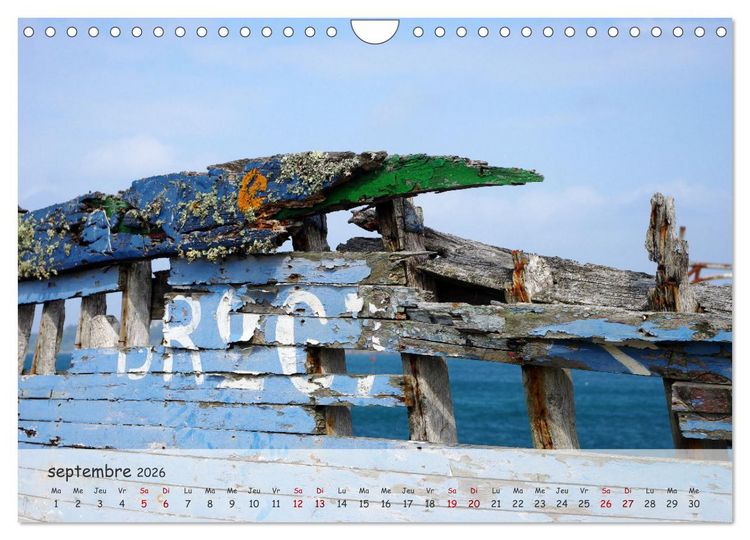 Produktbild: Bretagne Ambiance d'un cimeti&egrave;re &agrave; bateaux (Calendrier mural 2026 DIN A4 vertical), CALVENDO calendrier mensuel