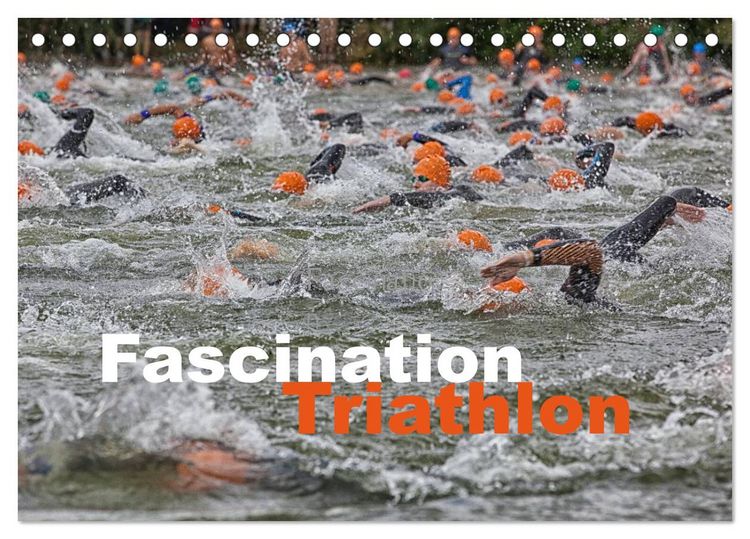 Produktbild: Fascination Triathlon (Tischkalender 2026 DIN A5 quer), CALVENDO Monatskalender