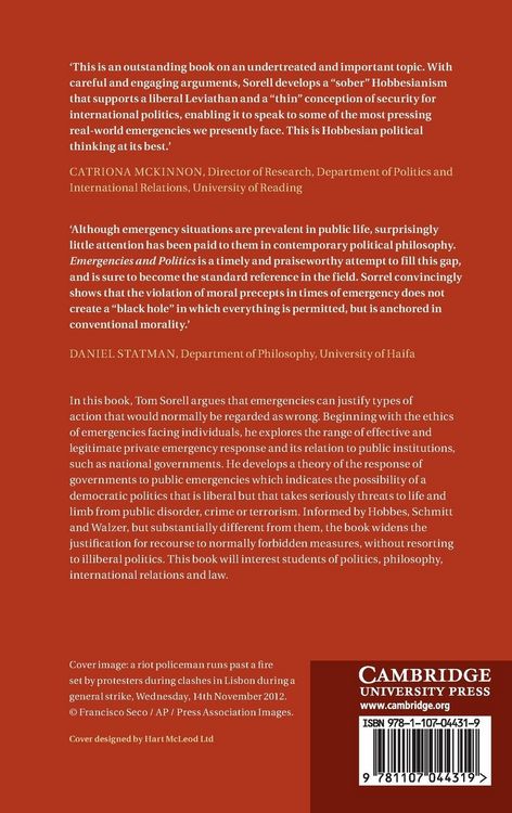 Produktbild: Emergencies and Politics