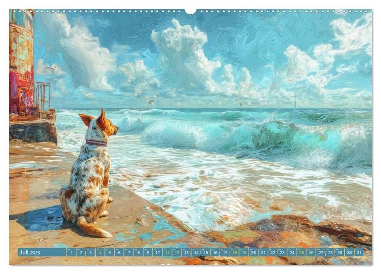 Produktbild: Am Wasser - Bei Sturm und Sonnenschein (hochwertiger Premium Wandkalender 2026 DIN A2 quer), Kunstdruck in Hochglanz