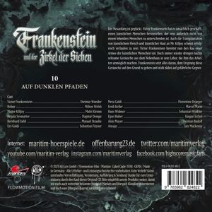 Produktbild: Frankenstein und der Zirkel der Sieben - Auf dunklen Pfaden,1 Audio-CD
