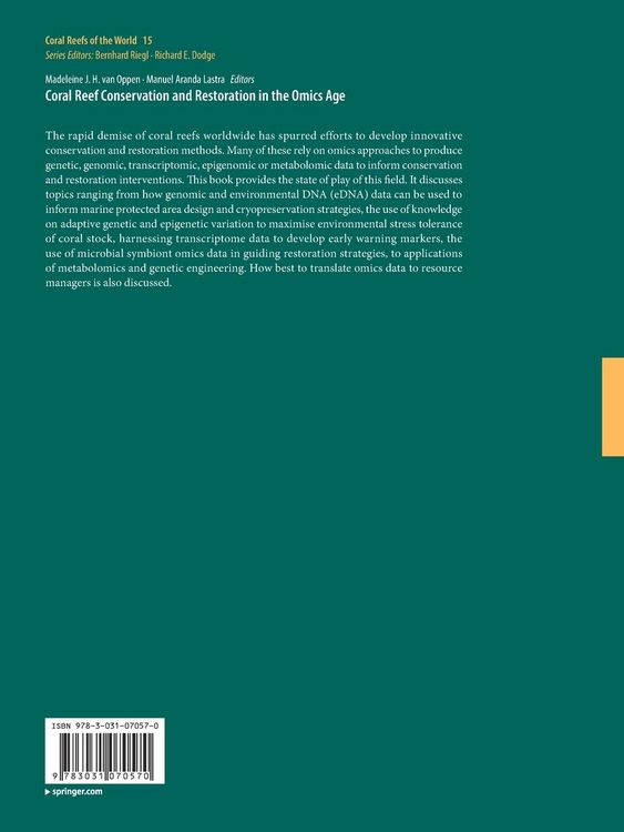 Produktbild: Coral Reef Conservation and Restoration in the Omics Age