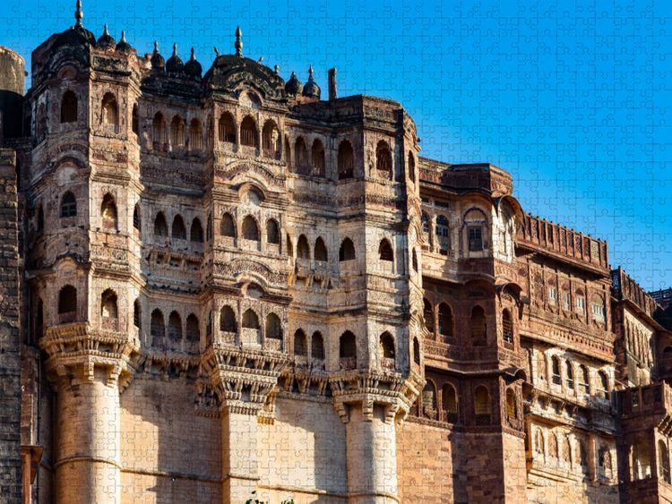 Produktbild: CALVENDO Puzzle Jodhpur - Meherangarh Fort | 1000 Teile Lege-Gr&ouml;&szlig;e 64x48cm Foto-Puzzle f&uuml;r gl&uuml;ckliche Stunden