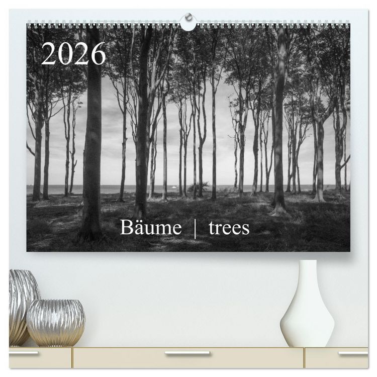 Produktbild: B&auml;ume trees 2026 (hochwertiger Premium Wandkalender 2026 DIN A2 quer), Kunstdruck in Hochglanz