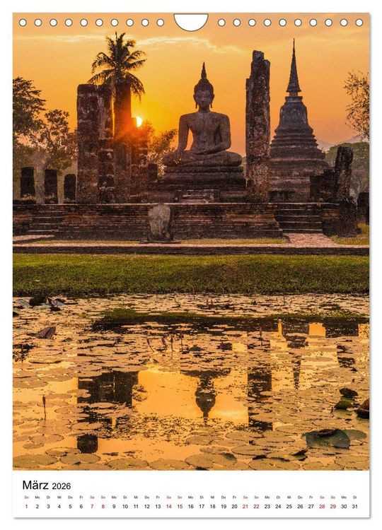 Produktbild: Buddhas im Gl&uuml;ck (Wandkalender 2026 DIN A4 hoch), CALVENDO Monatskalender