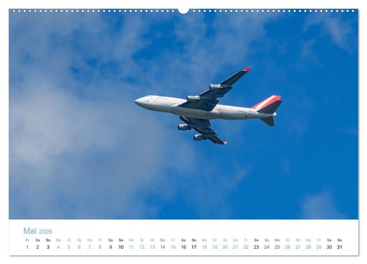 Produktbild: BOEING 747 - K&ouml;nigin der L&uuml;fte (hochwertiger Premium Wandkalender 2026 DIN A2 quer), Kunstdruck in Hochglanz