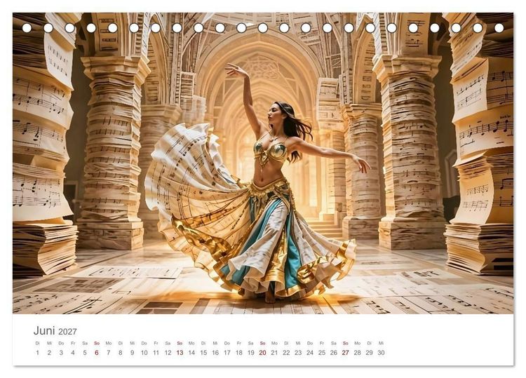 Produktbild: Tanz durch Traumwelten - Fantastische T&auml;nzerinnen in surrealen Klangr&auml;umen (Tischkalender 2027 DIN A5 quer), CALVENDO Monatskalender