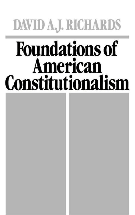 Produktbild: Foundations of American Constitutionalism