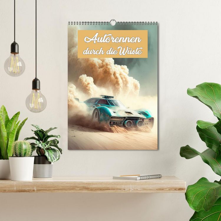 Produktbild: Autorennen durch die W&uuml;ste (Wandkalender 2026 DIN A3 hoch), CALVENDO Monatskalender