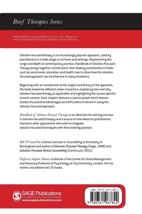 Produktbild: Handbook of Solution-Focused Therapy